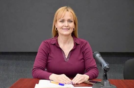 Ruth Calderón Babún durante una intervención pública en Zacatecas
